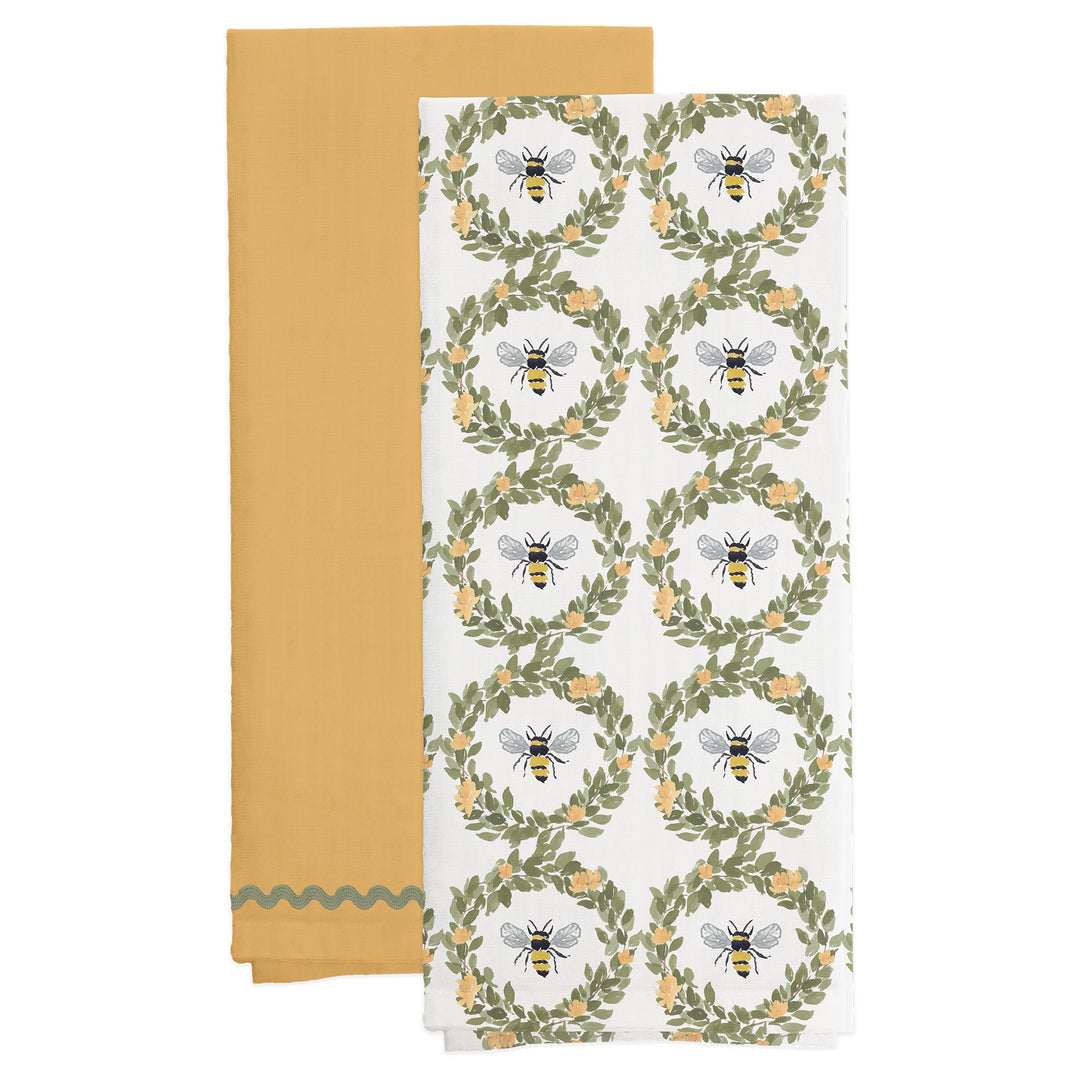 Bee Field Tea Towels (Set of 2)