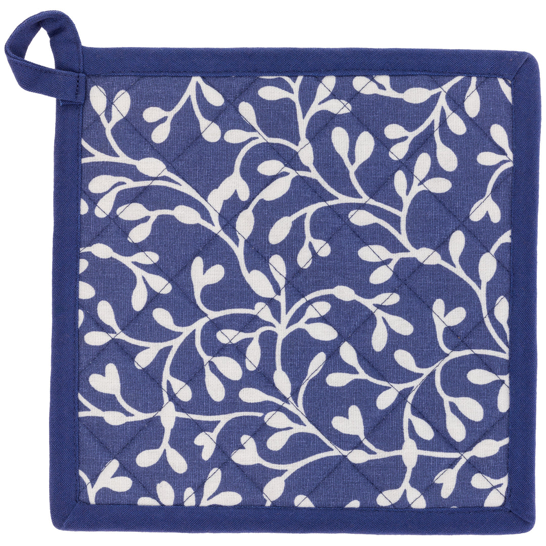 Navy Whale Oven Mitt / Pot Holder Set