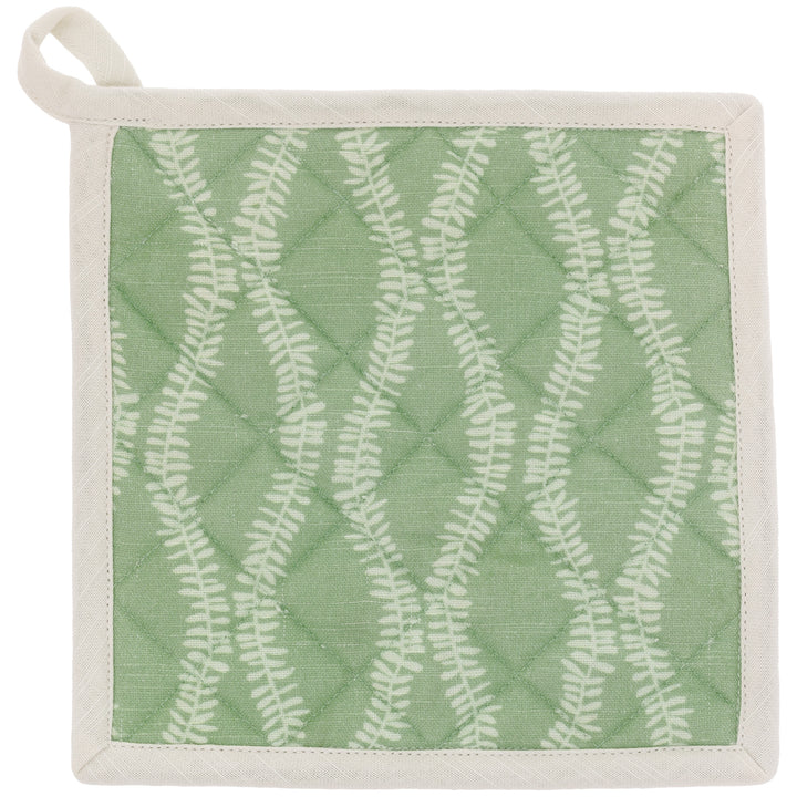 Leaf And Stem Oven Mitt / Pot Holder Set