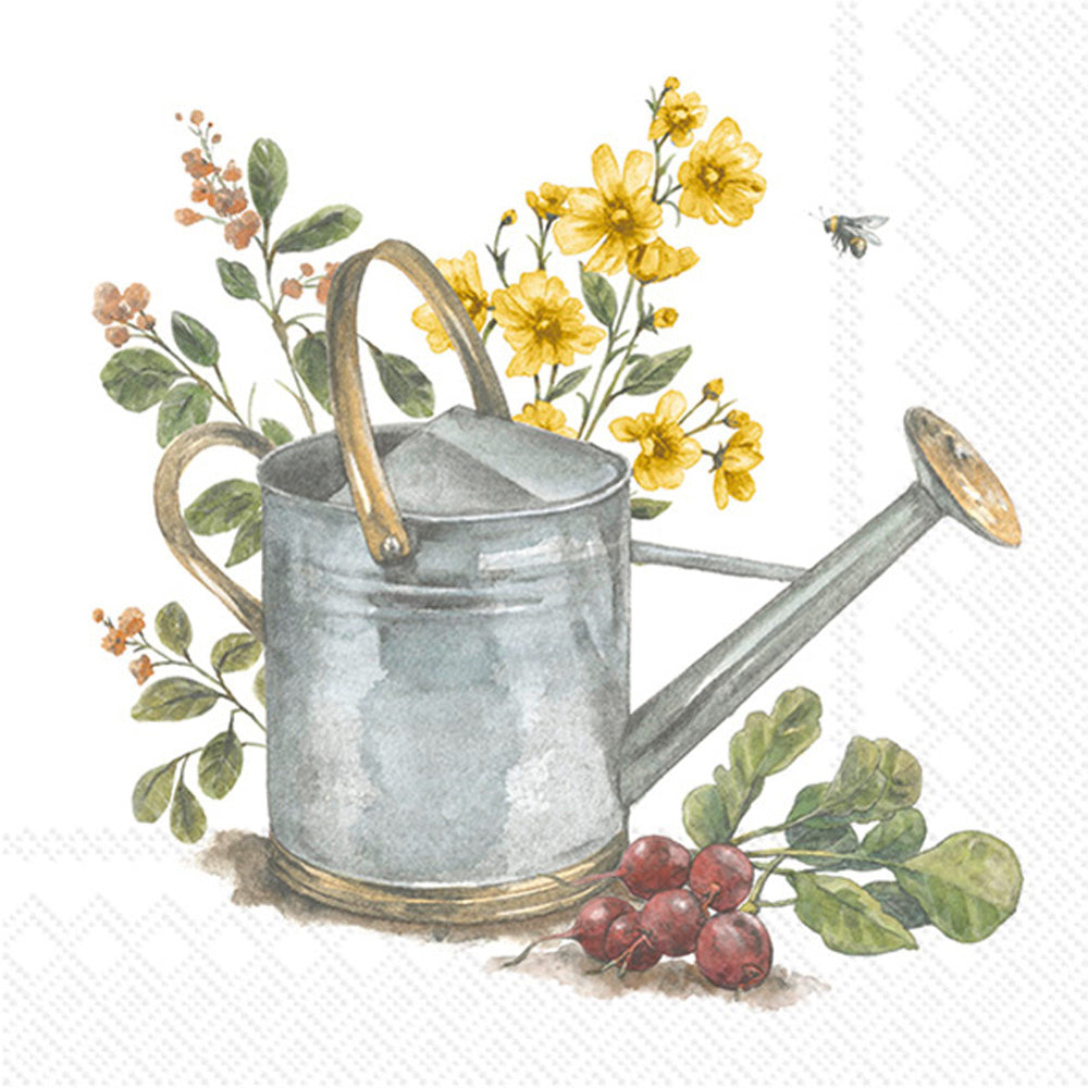 Garden Watering Can Cocktail Napkin