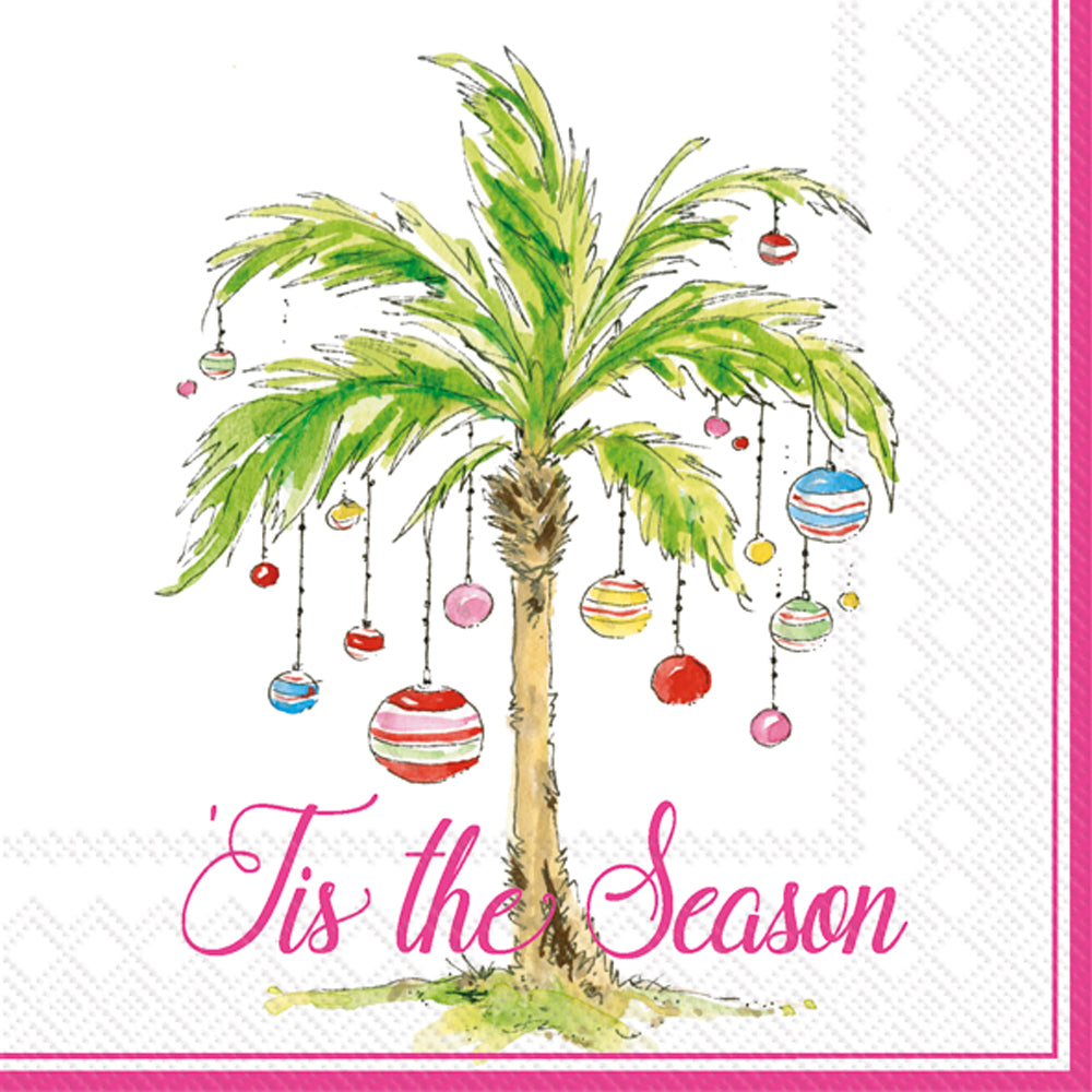 Ornament Palm Trees Cocktail Napkin