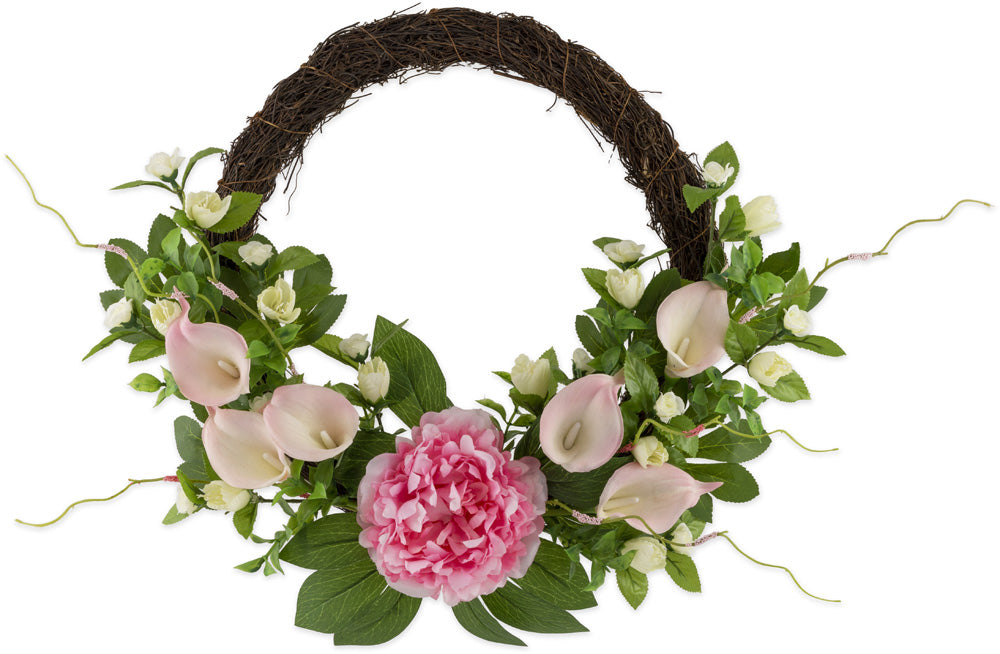 CALLA LILY & PEONY WREATH