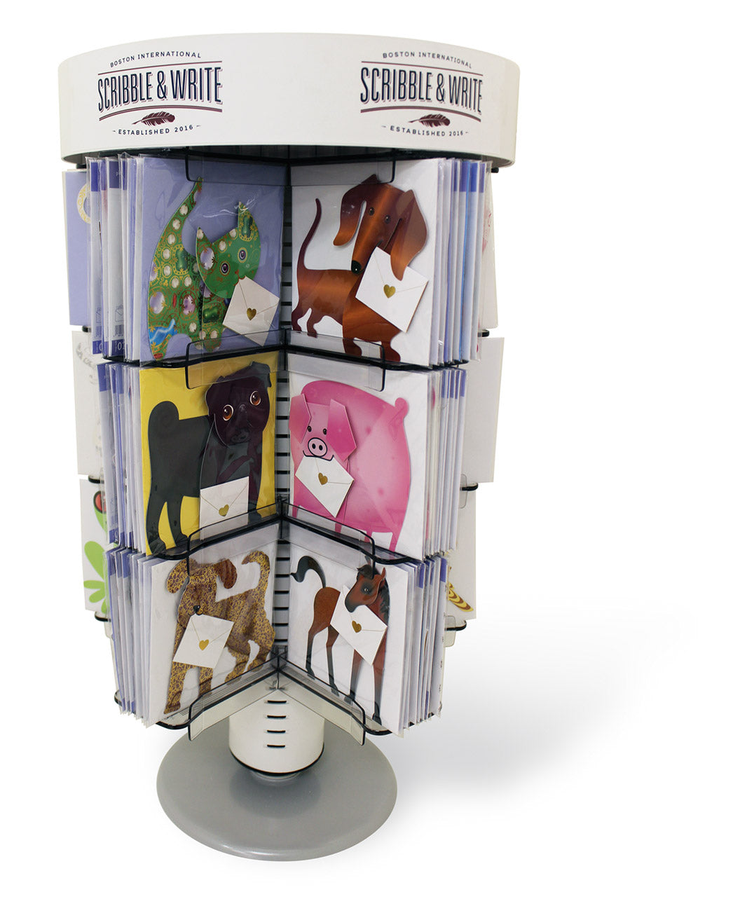 Greeting Card Counter Spinner Contains 30 Facings