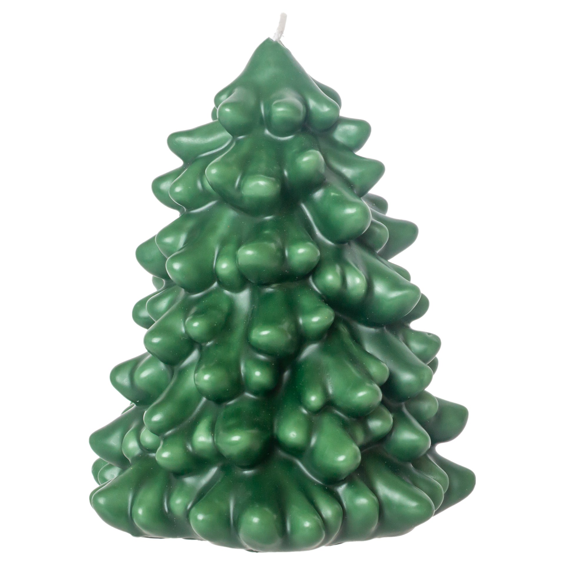 Green Spruce Tree Candle Small