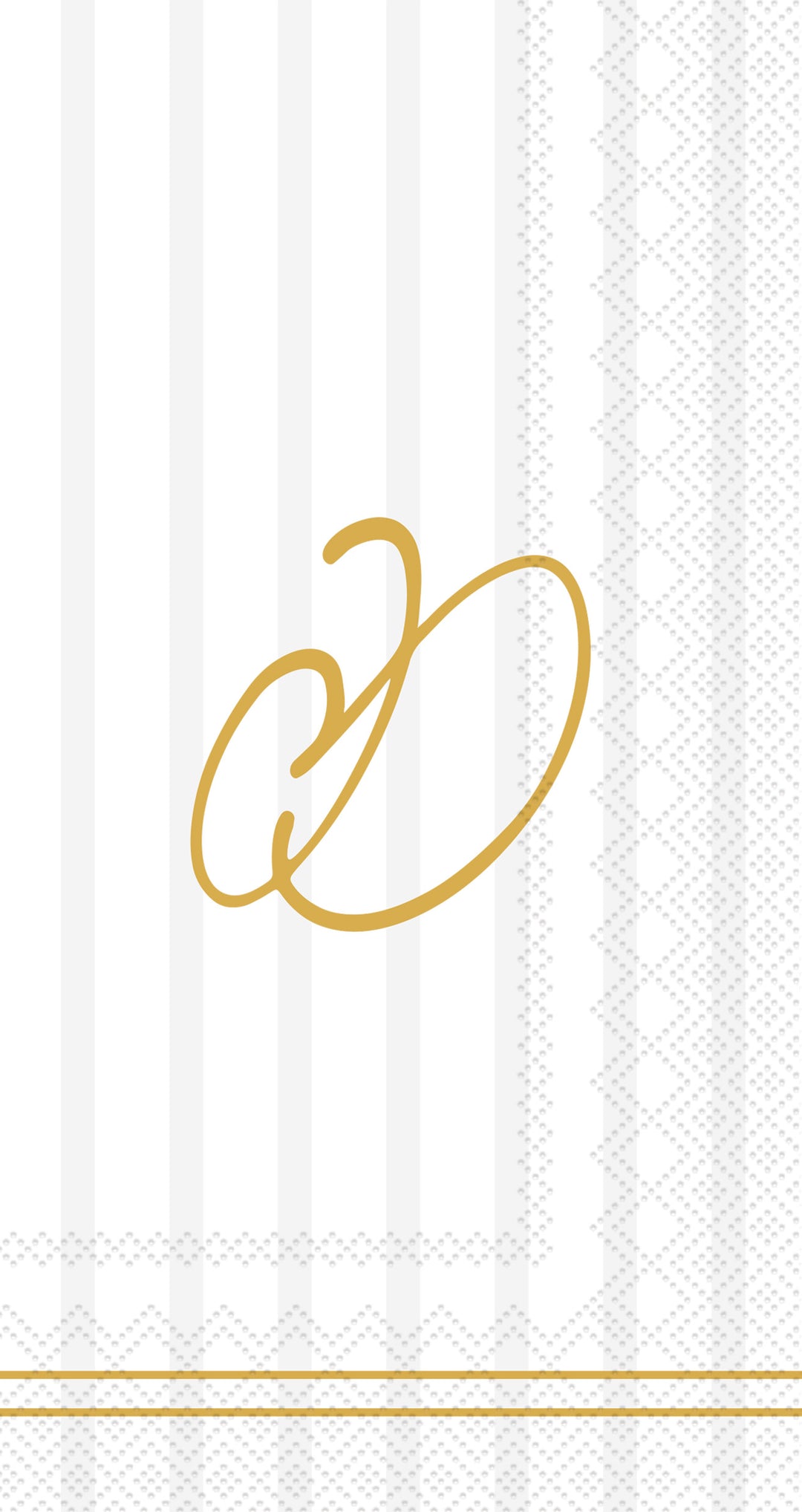 Chic Monogram D Guest Towel cream
