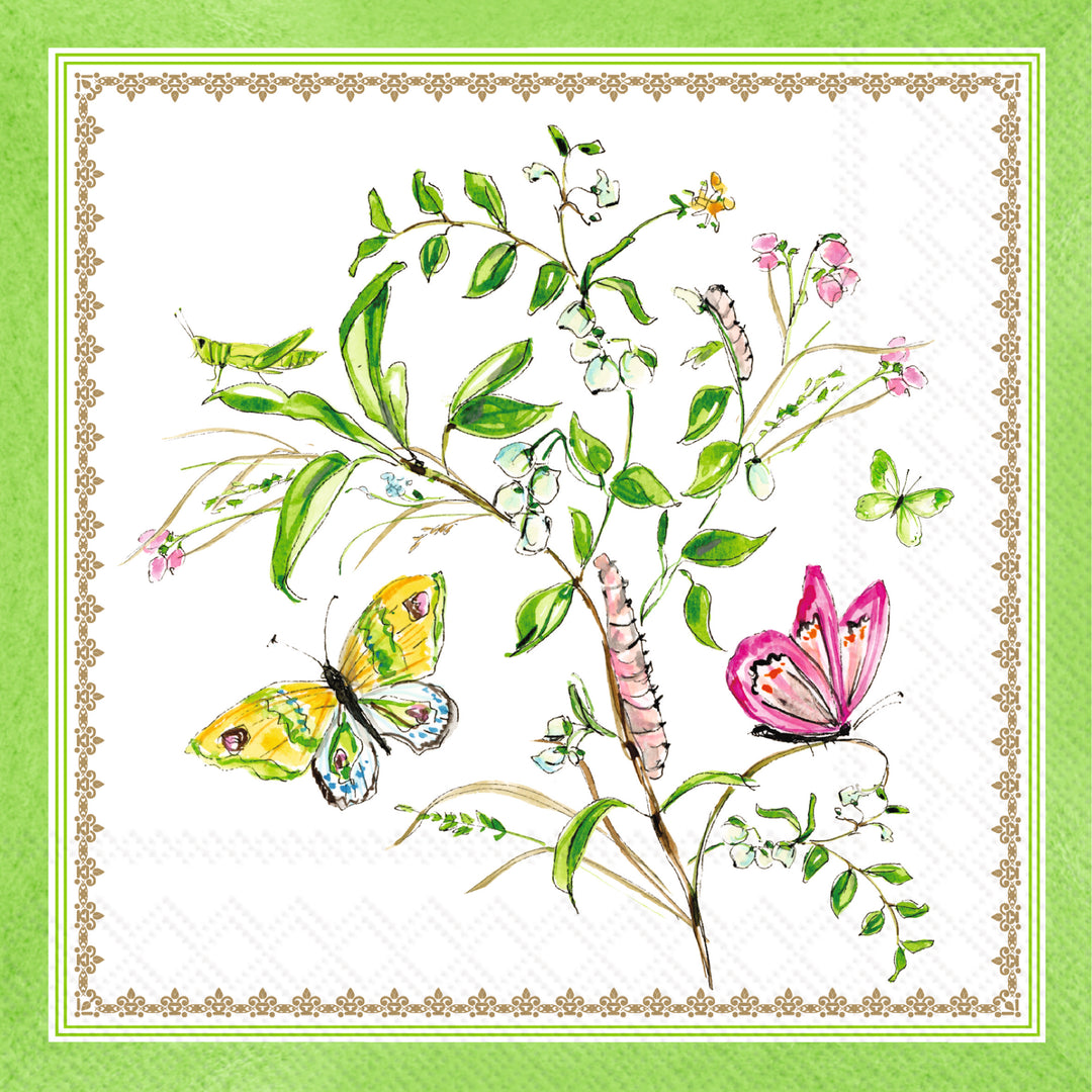Garden Party Butterflies Lunch Napkin