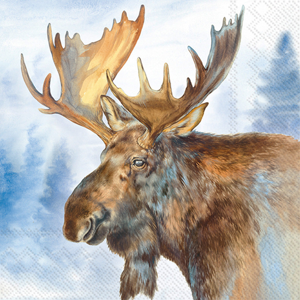 Elk Lunch Napkin Blue