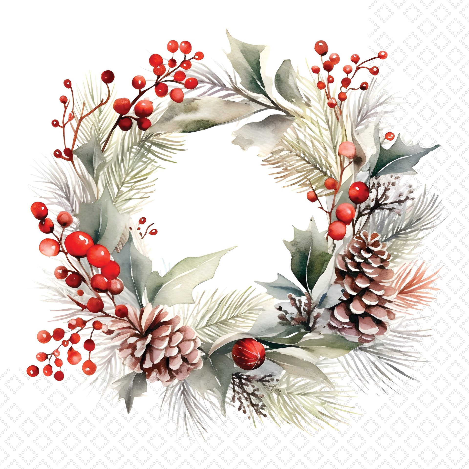 Delicate Wreath Lunch Napkin