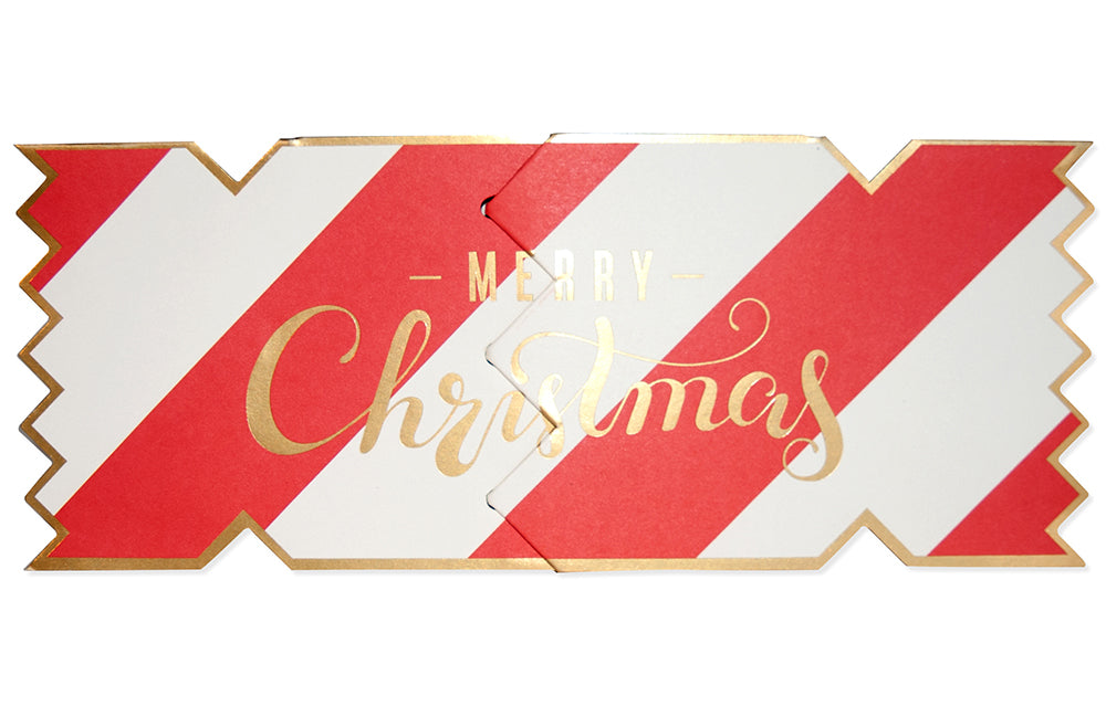 Bold & Bright Cracker Card - Merry Christmas