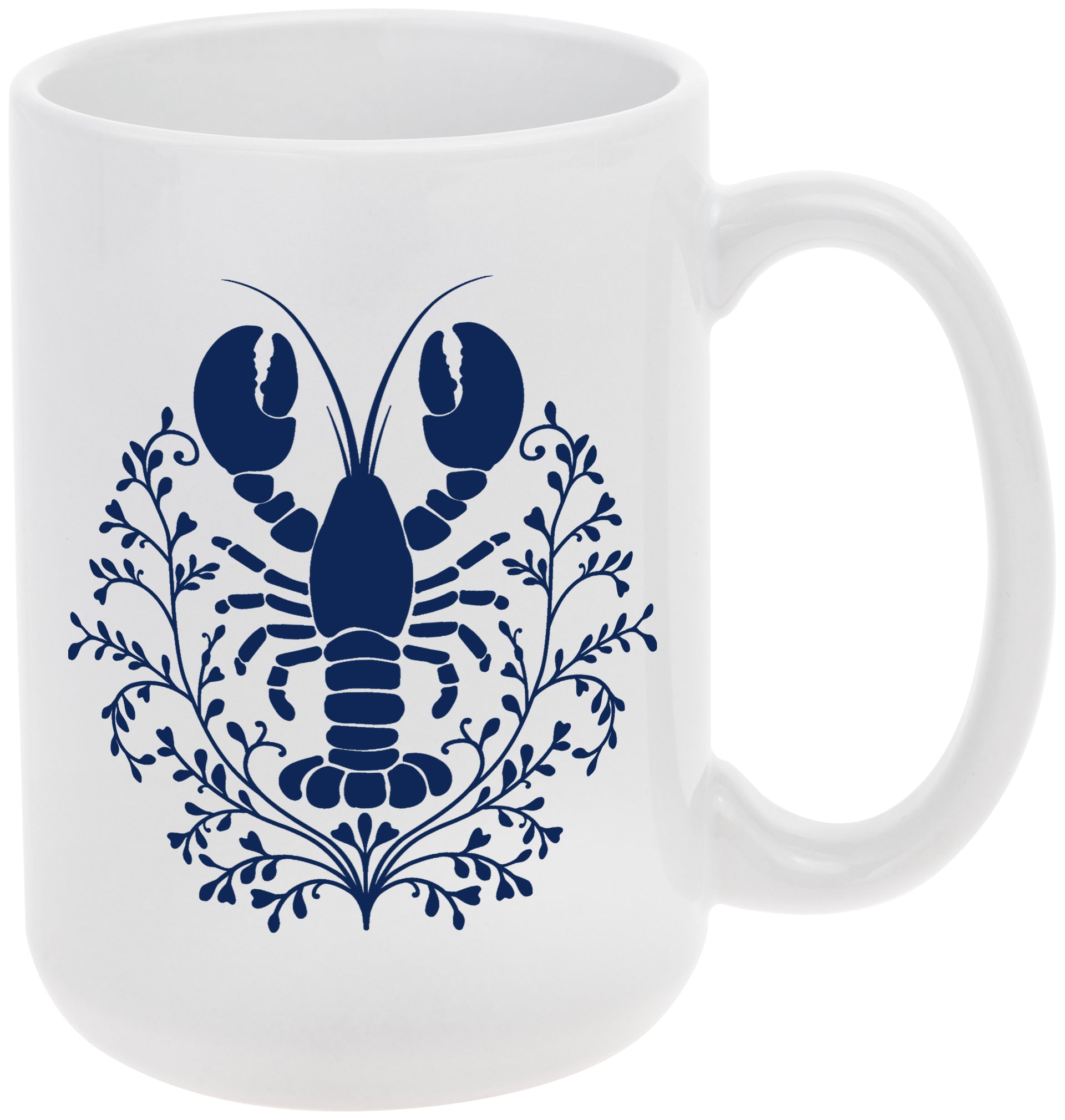 Navy Lobster Mug