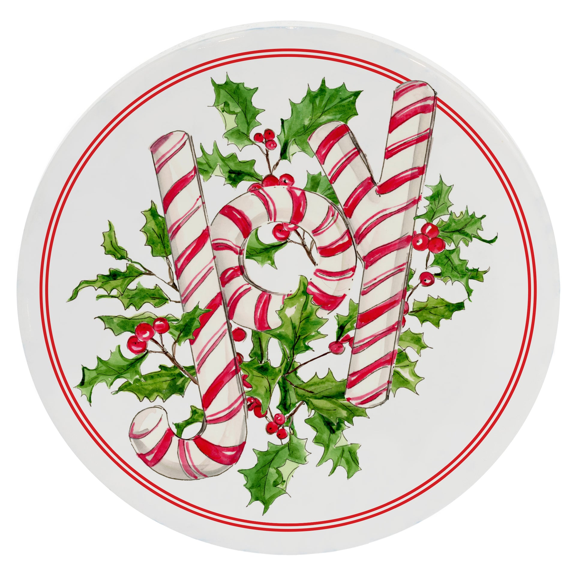 Holly Joy Candy Coasters