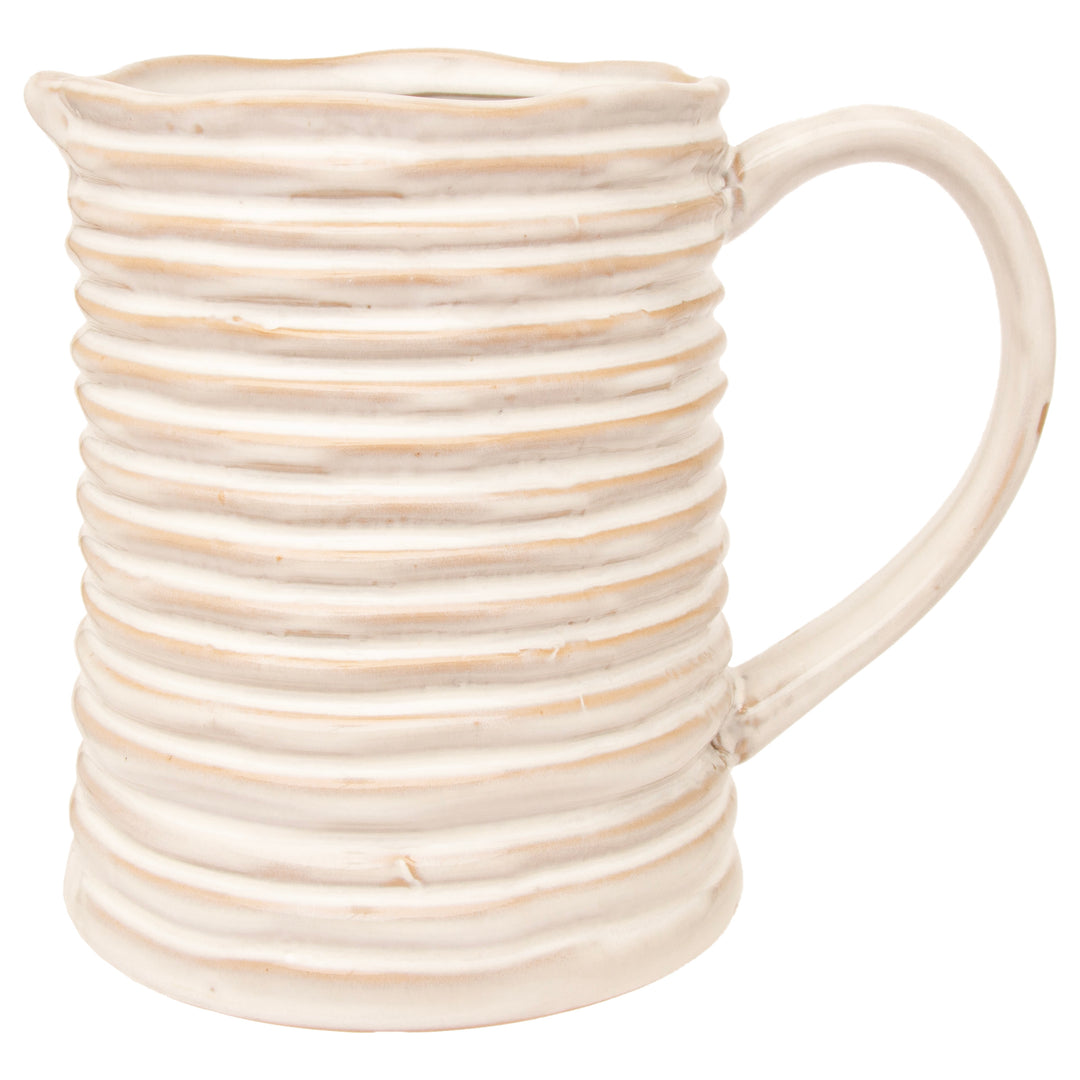 Rope Stoneware Pitcher