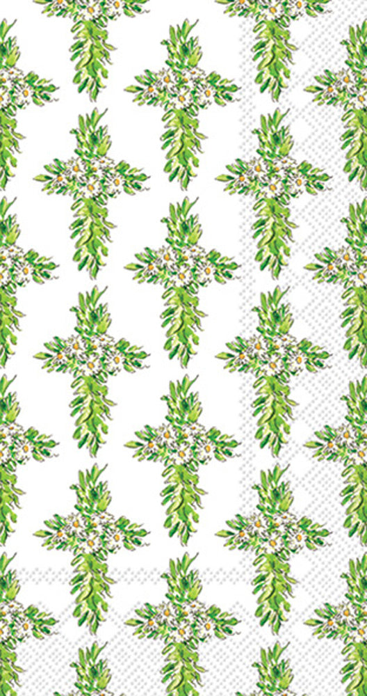 Floral Cross Guest Towel