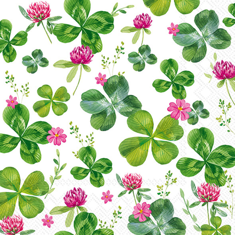 Four Leaf Clover Cocktail Napkin