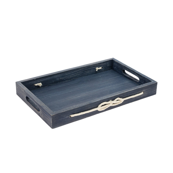 Nautical Rope Trays Navy (Set of 2)