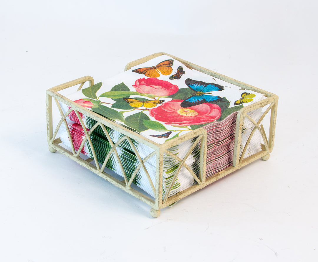 Arch Cocktail Caddy Antique White