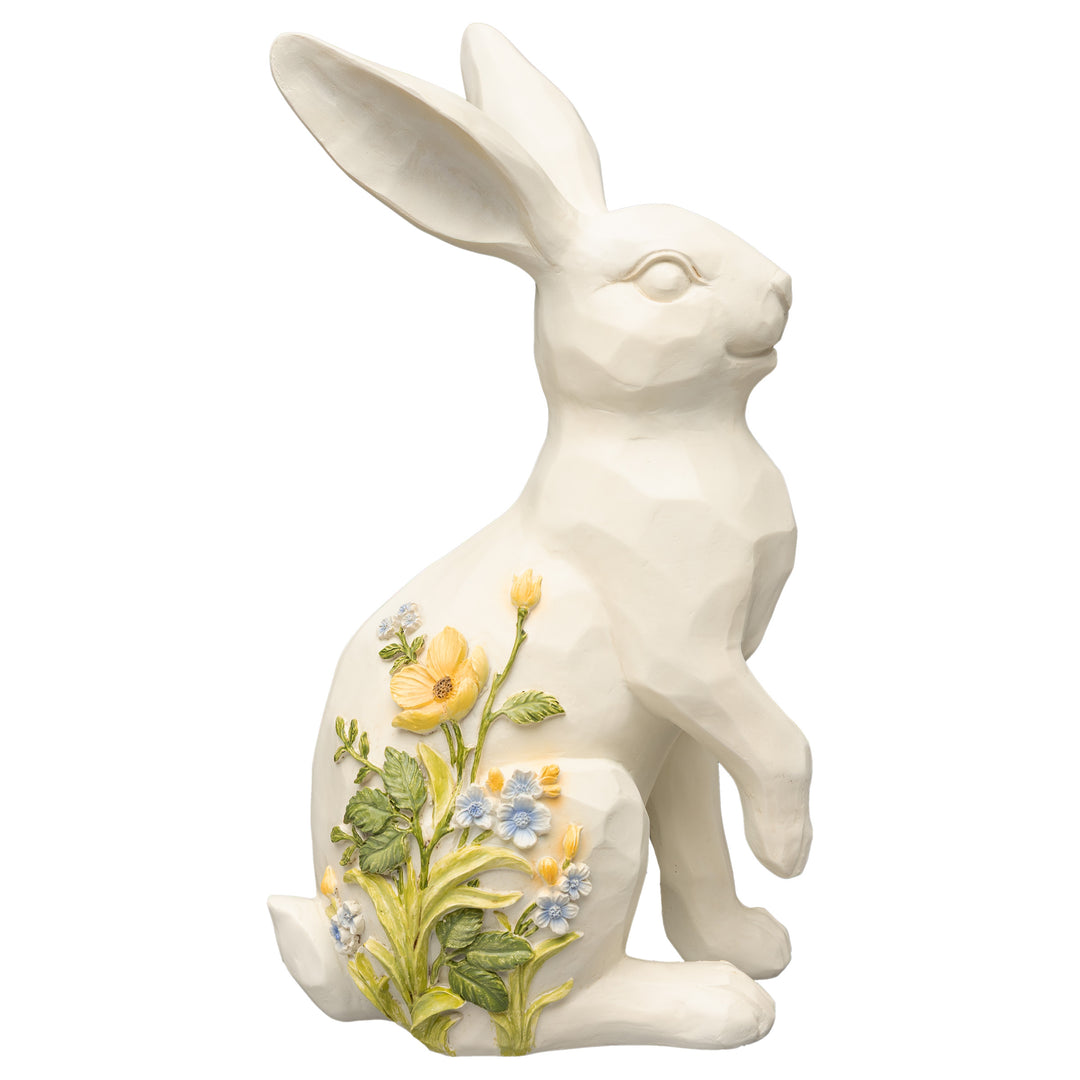 Embossed Floral Bunny