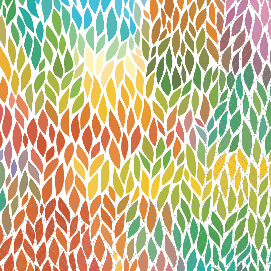Leaves Mosaic Cocktail Napkin