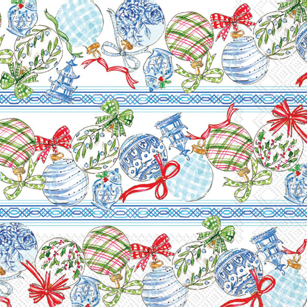 Blue Ornaments Lunch Napkin