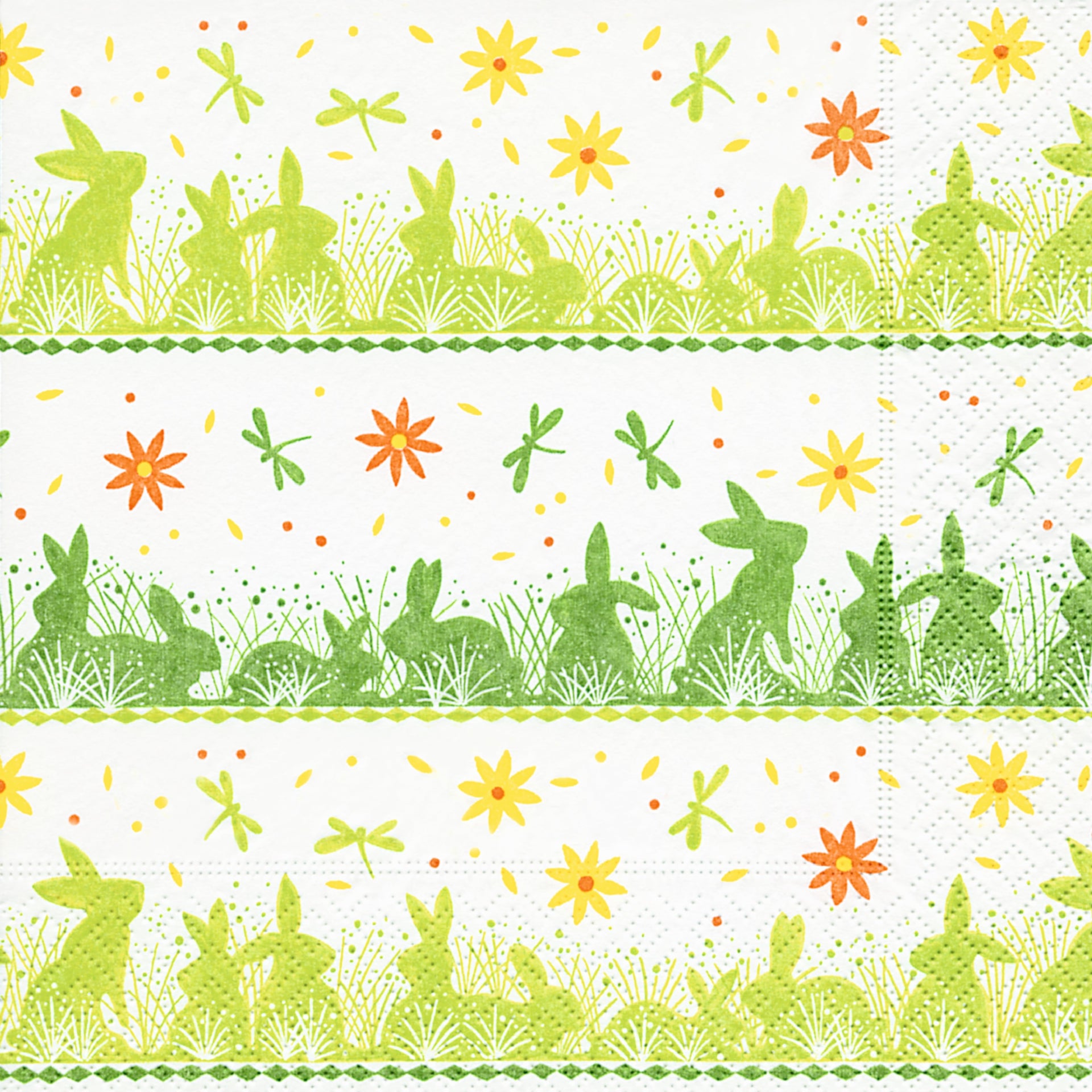 Easter Stripe Lunch Napkin