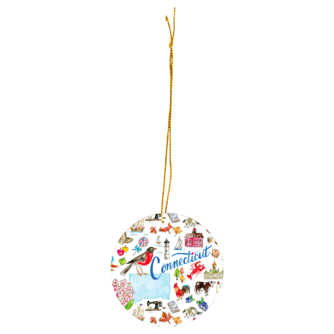 Connecticut State Ornament
