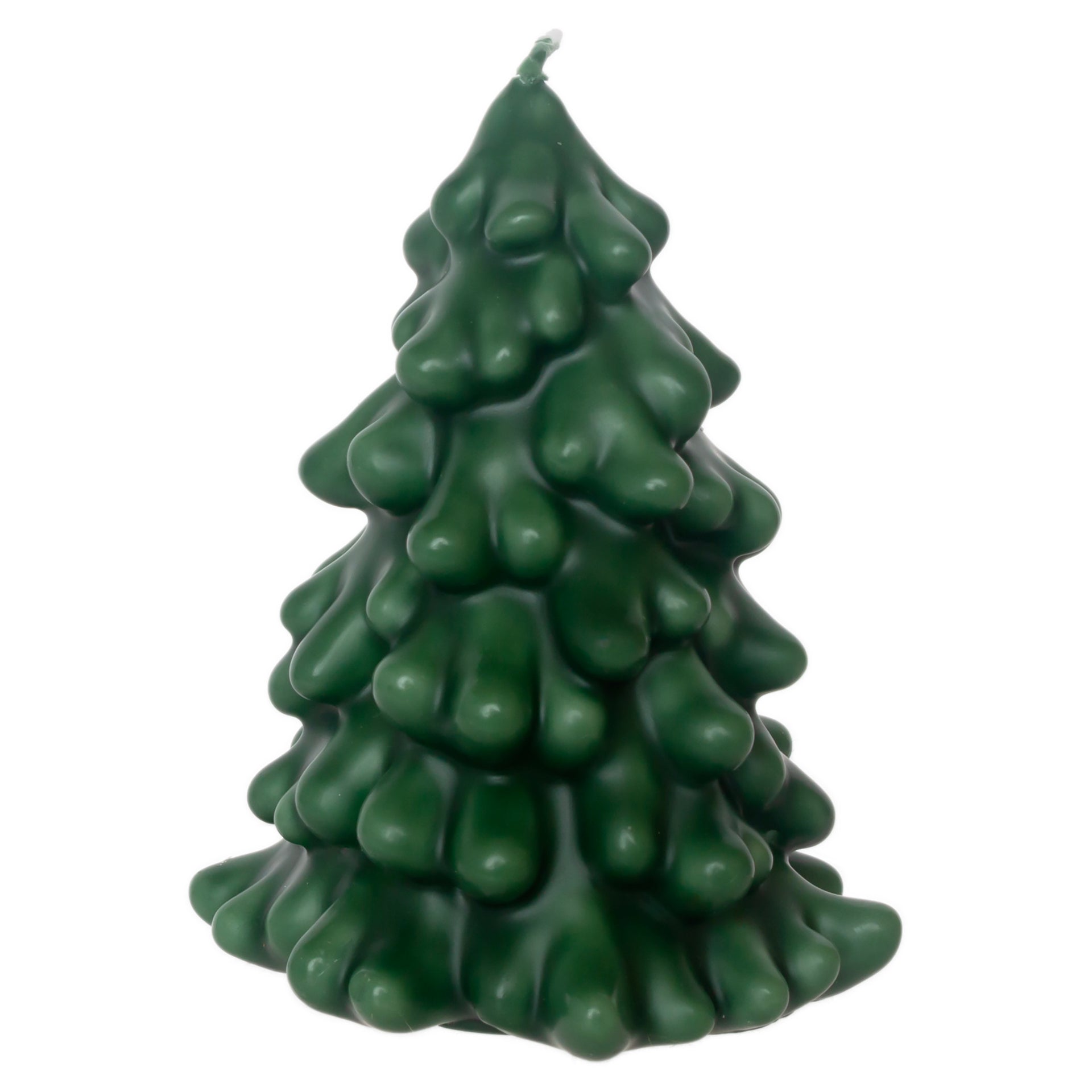 Green Spruce Tree Candle Large