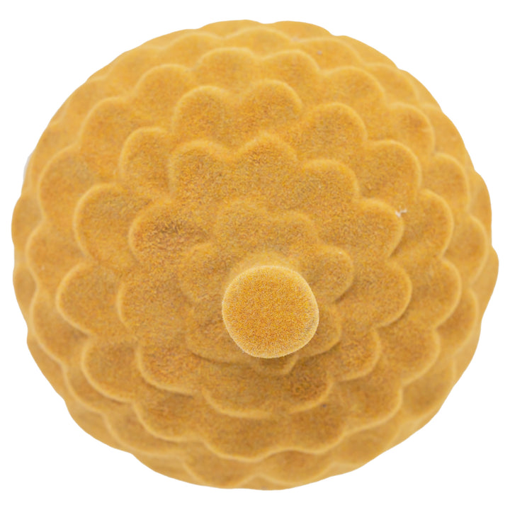 Mustard Flocked Acorn