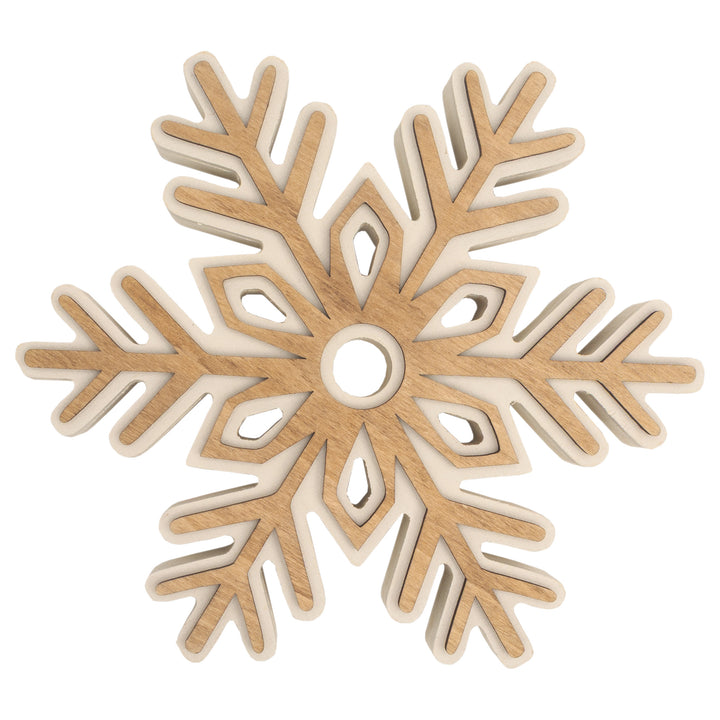 Simple Wood Snowflake
