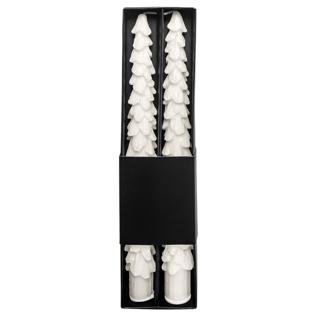White Tree Taper Candles