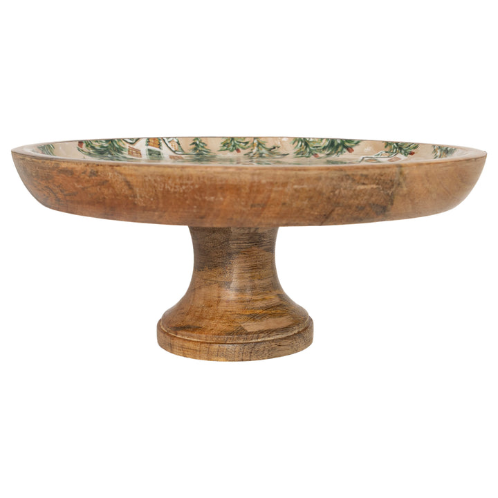 Gilded Tree Pedestal Platter
