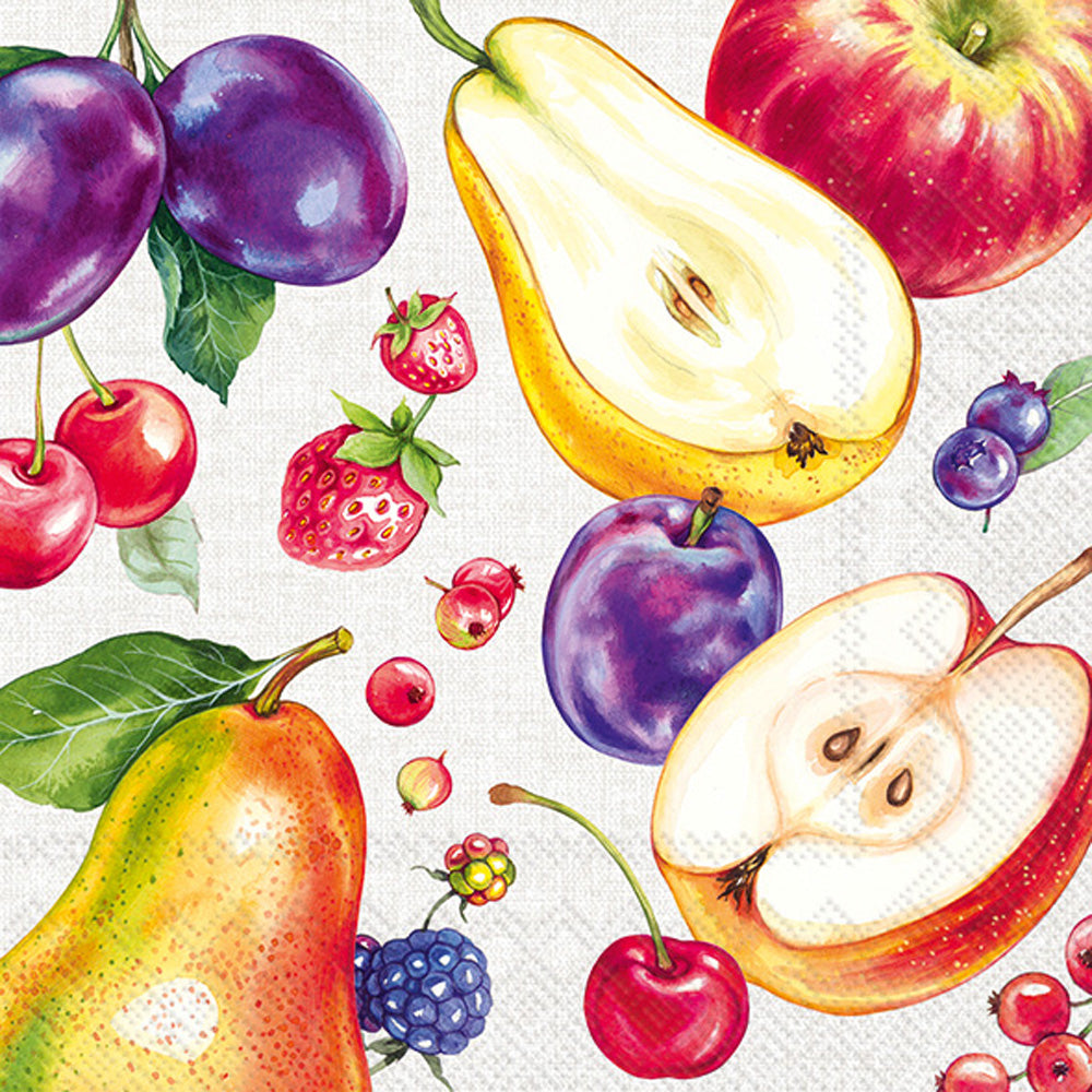 Farm Fruits Lunch Napkin Cream
