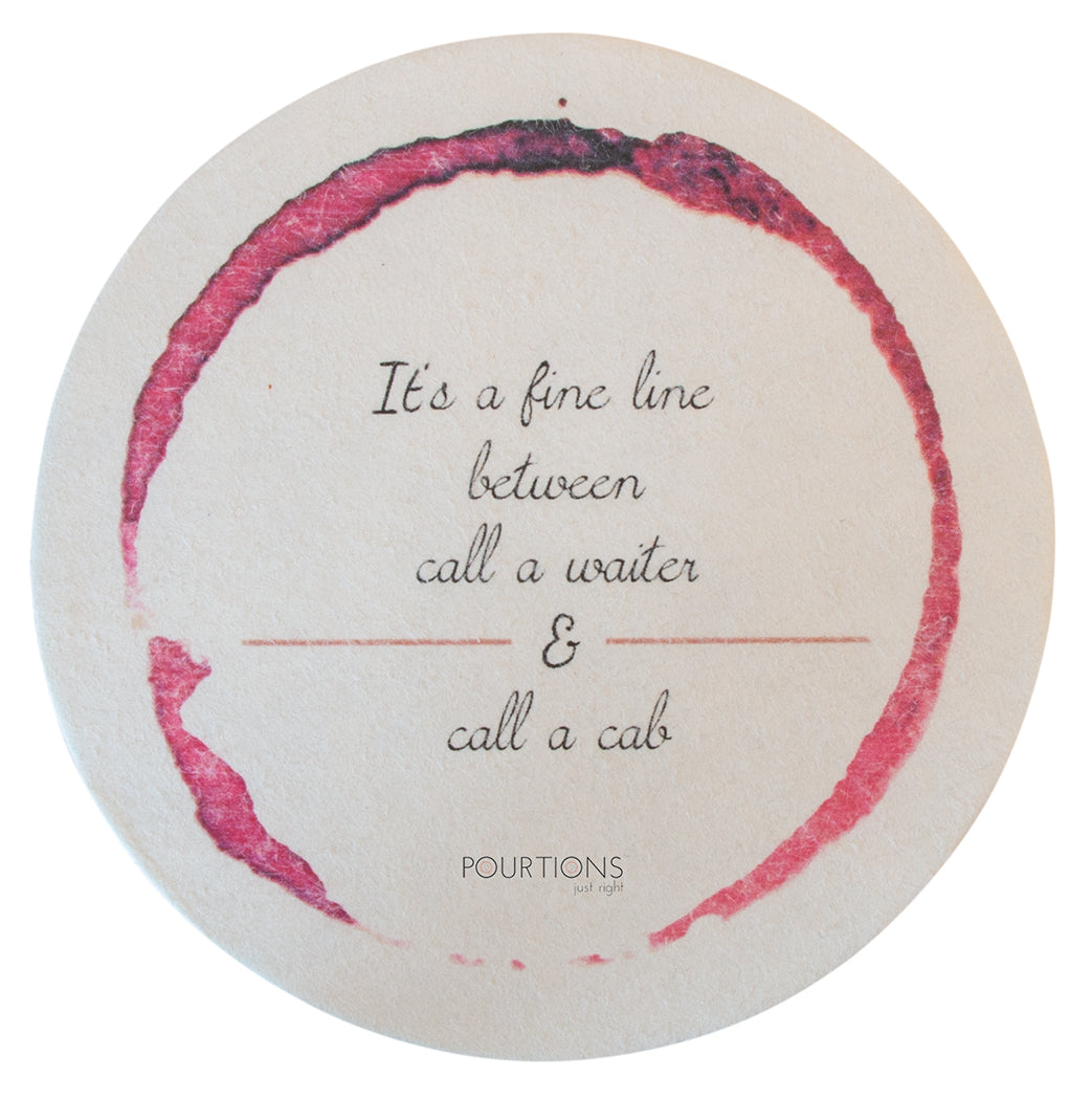 Cocktail Coasters Red Wine (Set of 9)