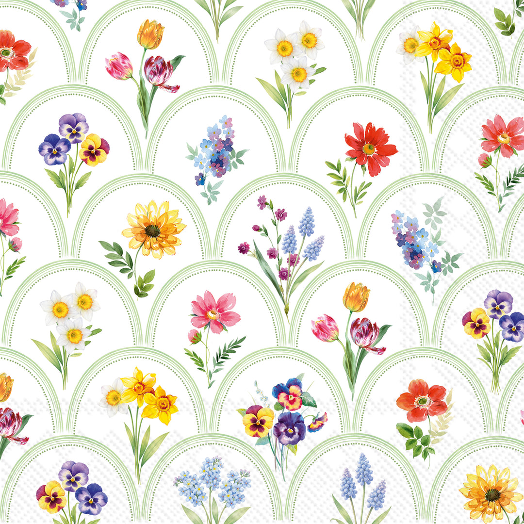 Blossom Mosaic Cocktail Napkin