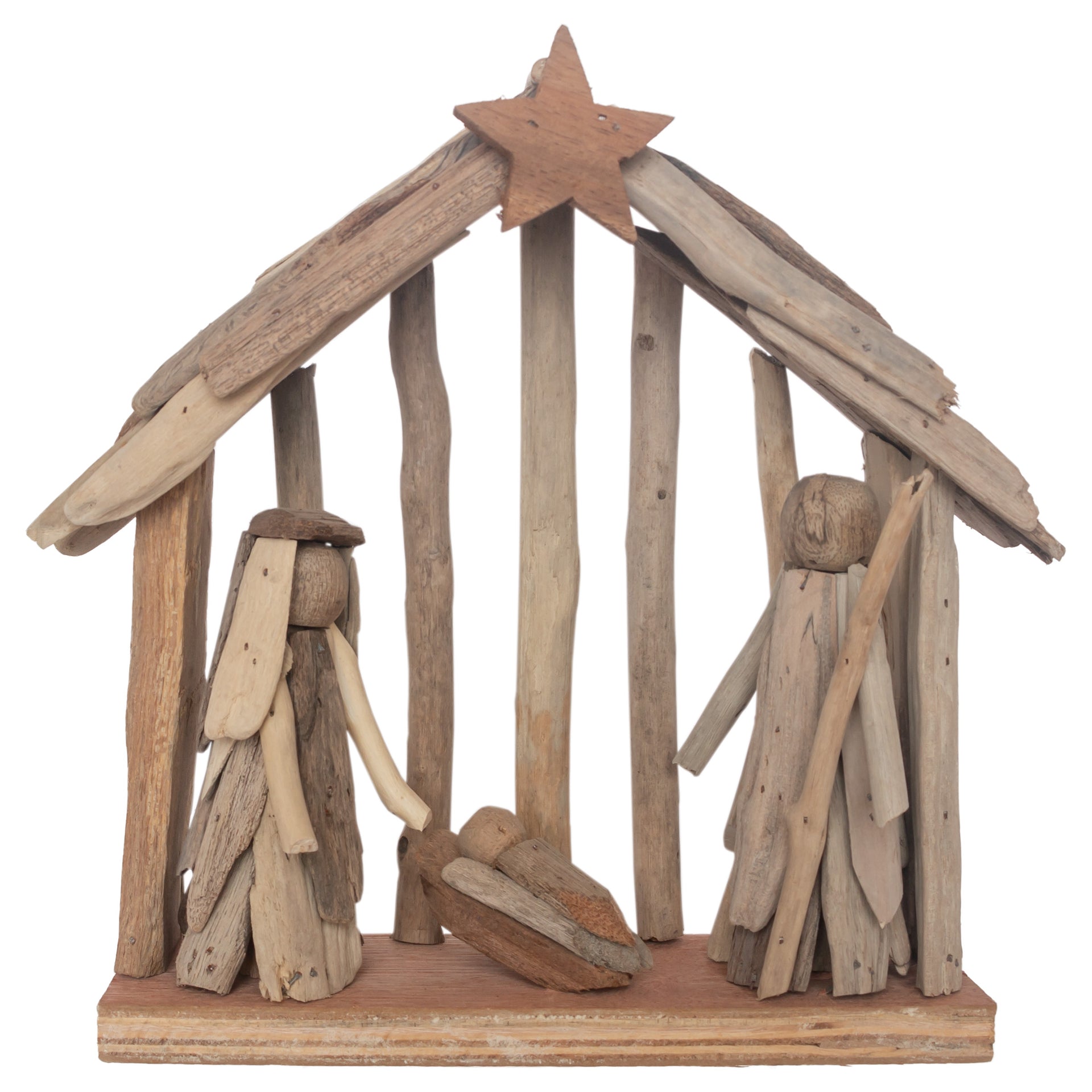 Driftwood Nativity Scene