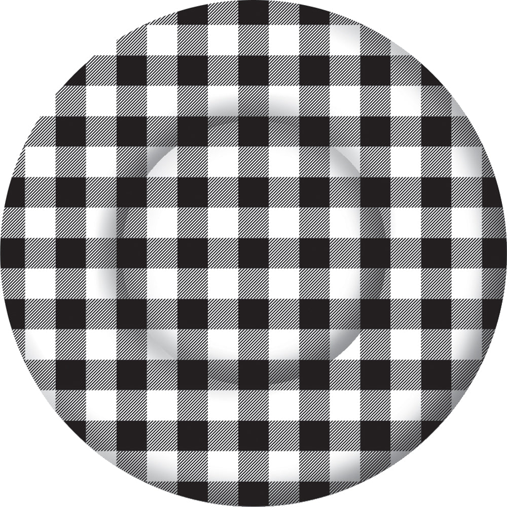 8 PLT/BUFFALO CHECK black  round