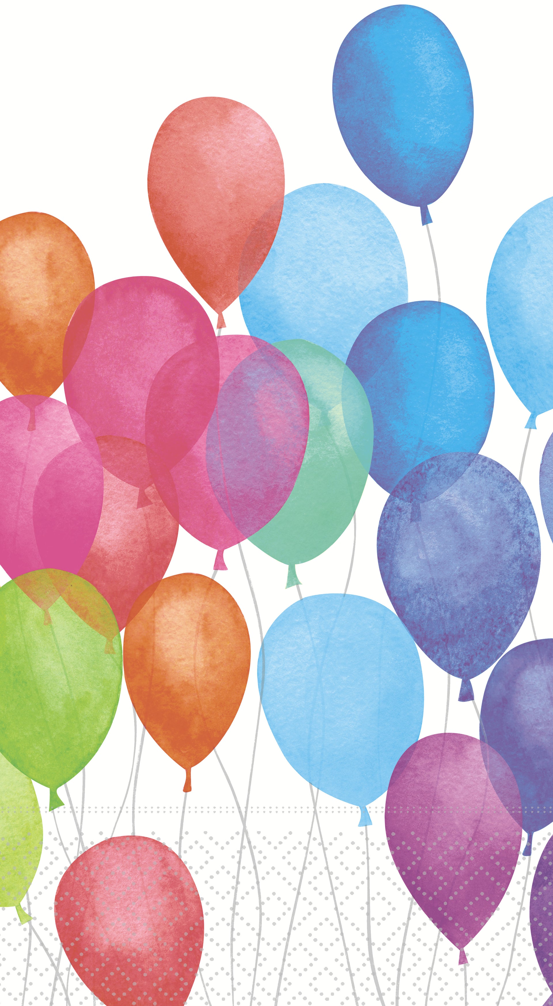 Bright Balloons Guest Towel