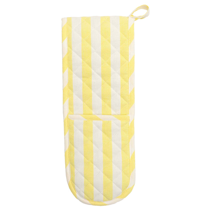 Yellow Stripe Double Oven Mitt