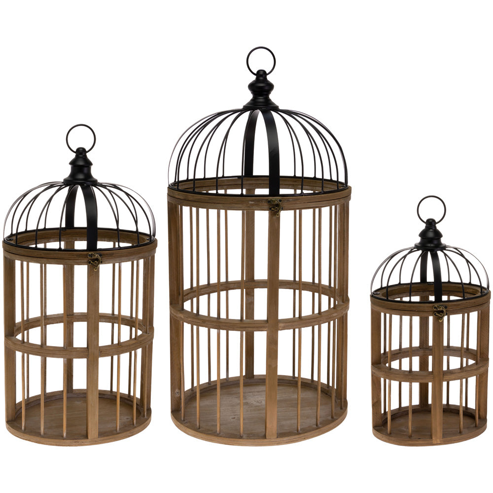 West Baden Oval Lanterns (Set Of 3) Natural