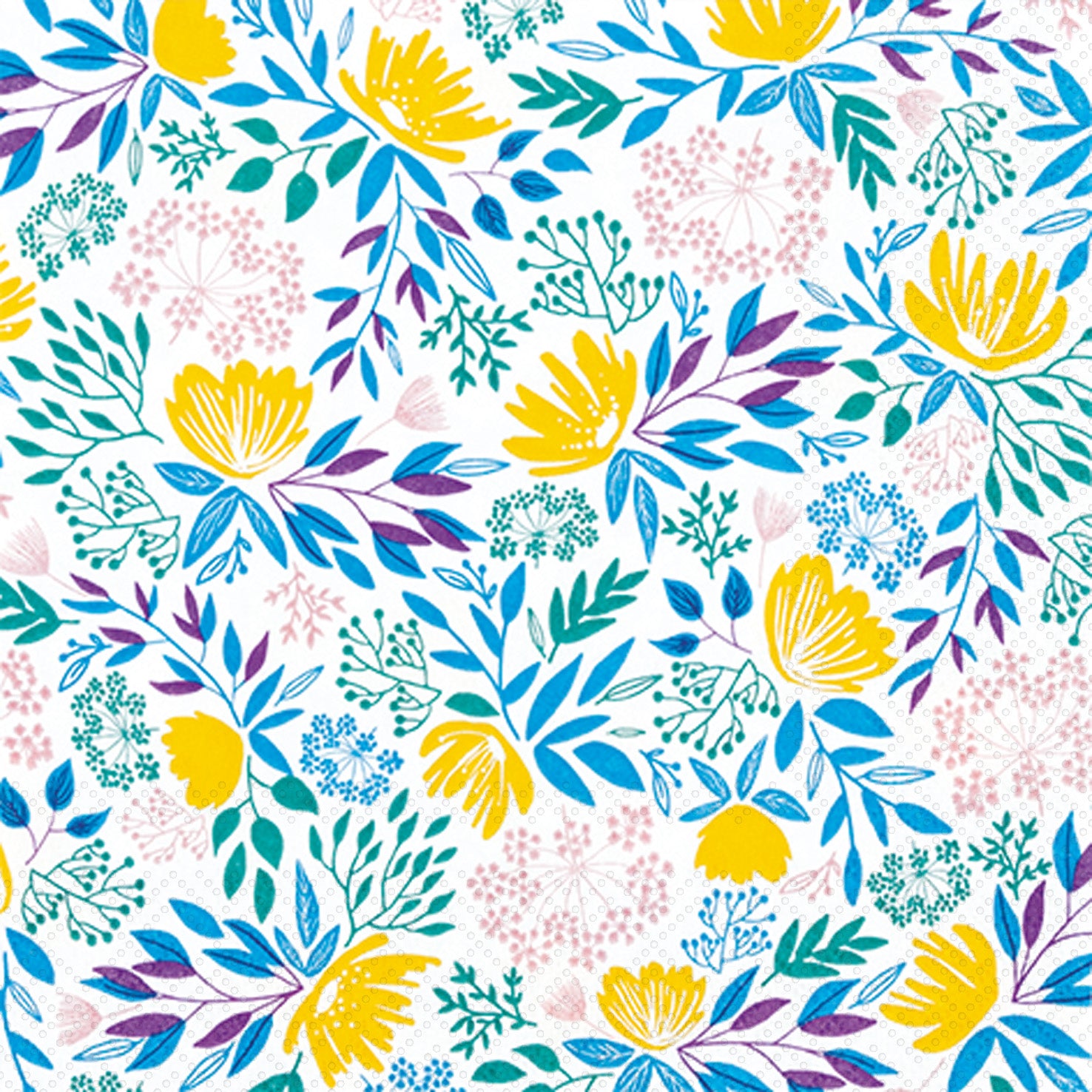 Floral Fantasy Cocktail Napkin