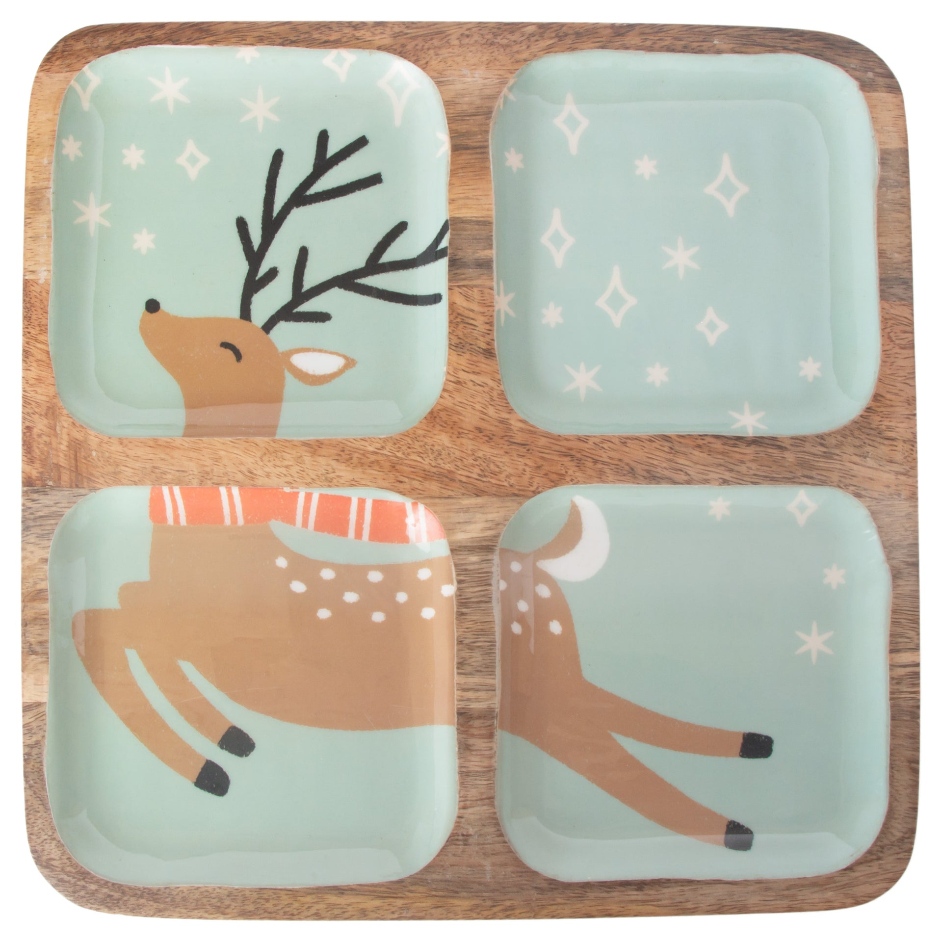 Dancing Deer 4 Sectioned Tray
