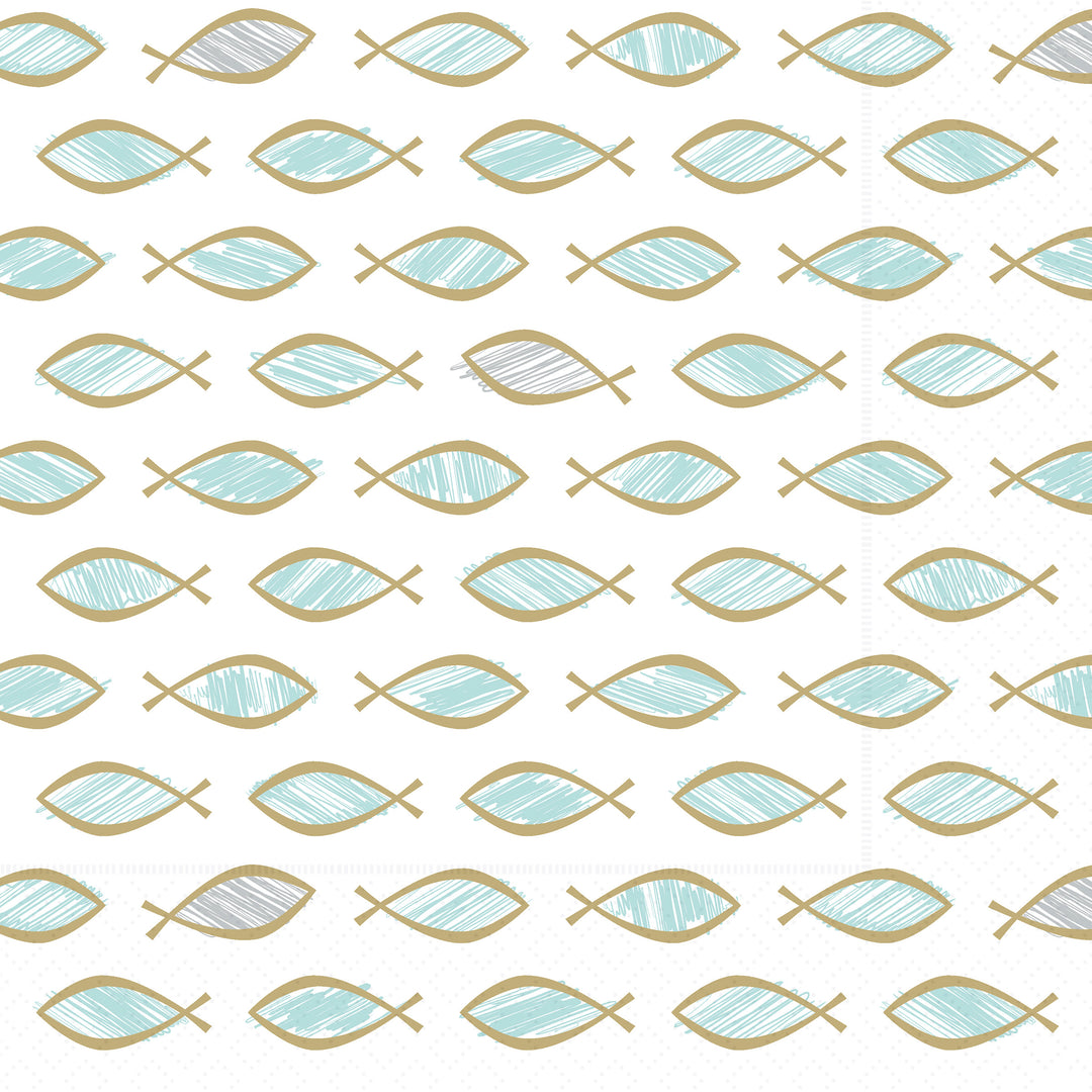 Infinity Fish Cocktail Napkin