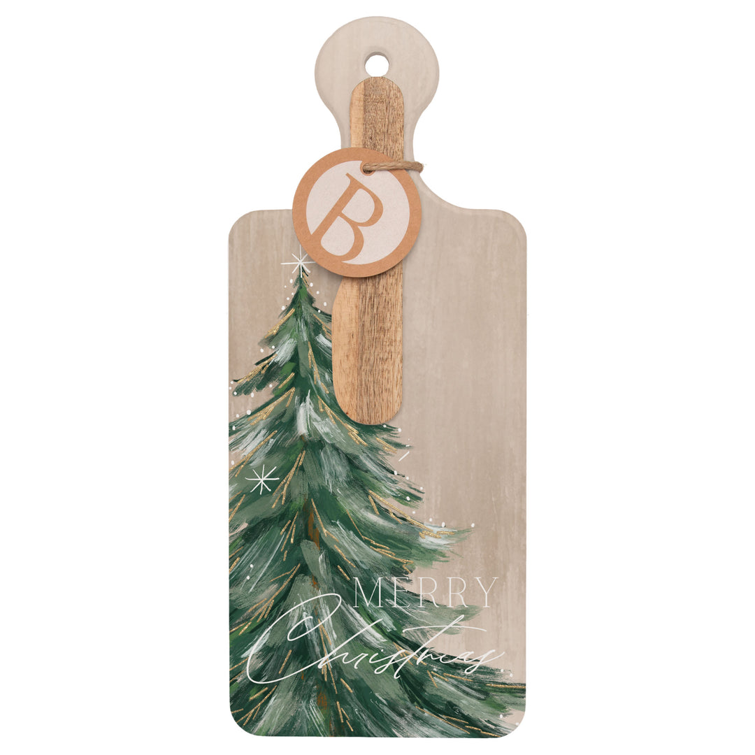 Gilded Painterly Tree Cuterie &amp; Spreader Set