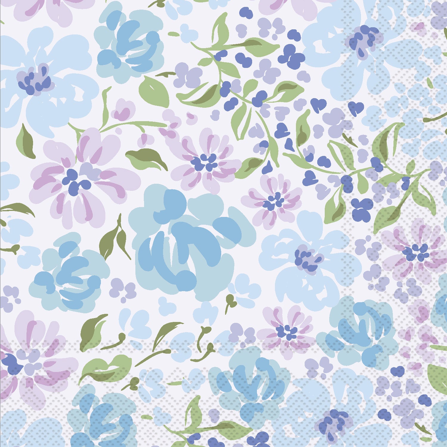 Secret Garden Cocktail Napkin blue