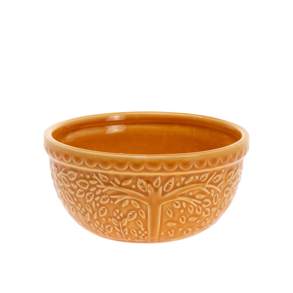 Saffron Bowl Leaf Embossed Bowl