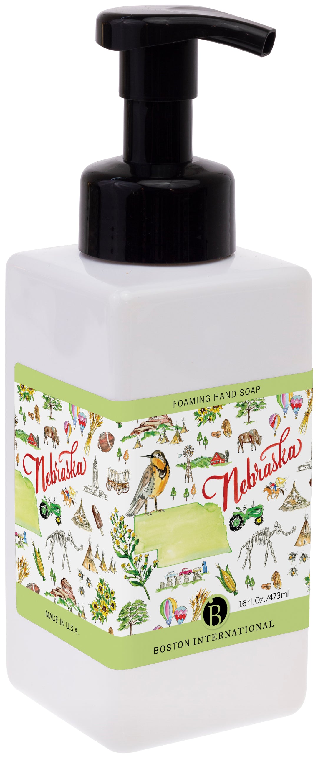 Nebraska State  Foaming Hand Soap