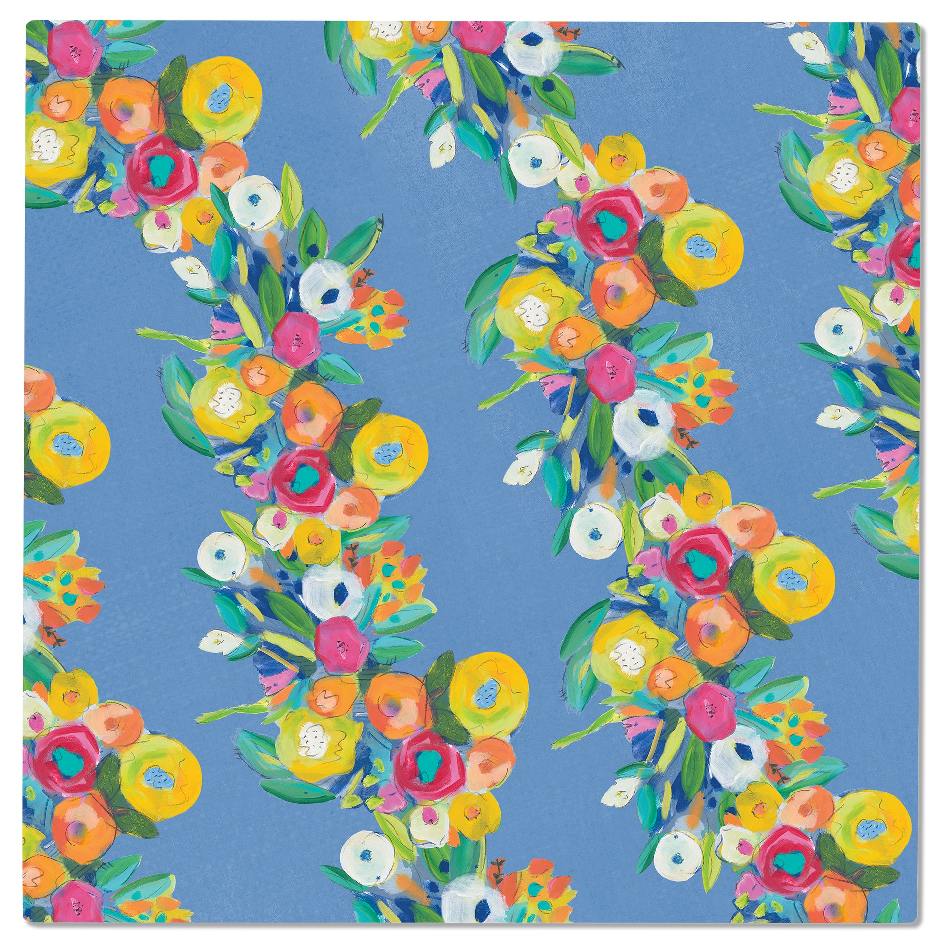 Cheerful Blossoms Garland Trivet