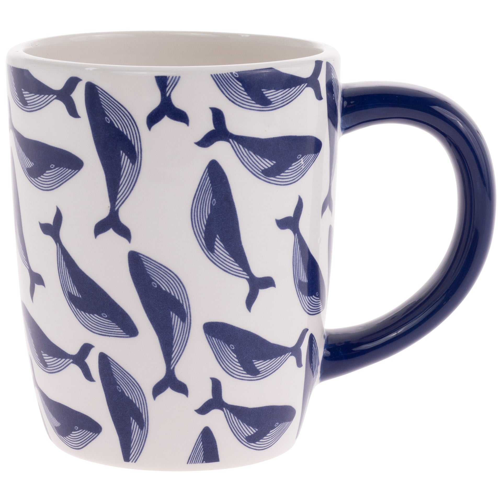 NAVY WHALE MUG