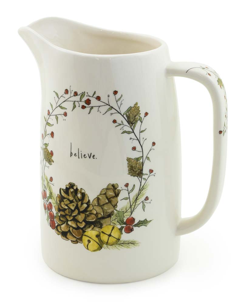 Pinecones &amp; Bells Pitcher