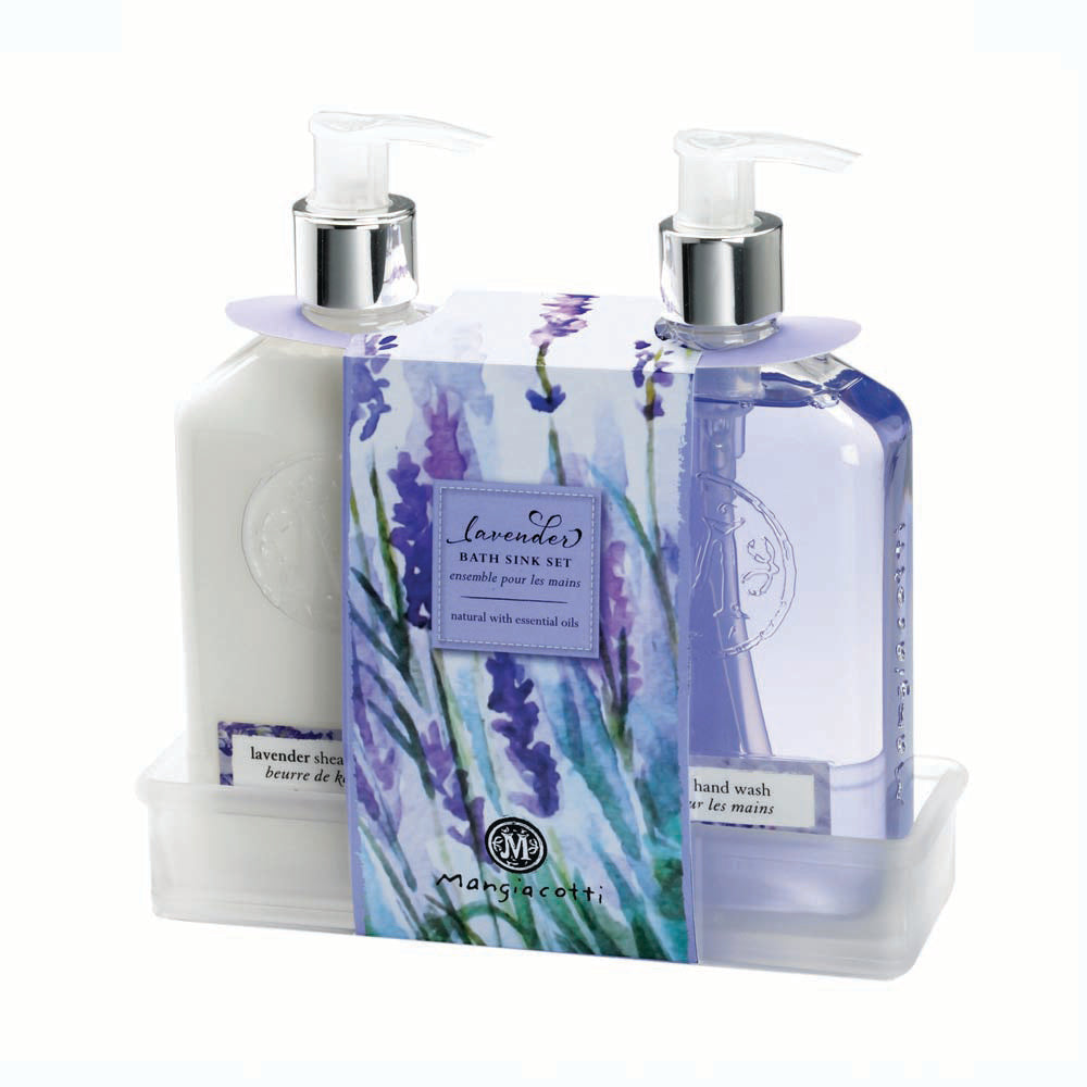 LAVENDER BATH SINK SET