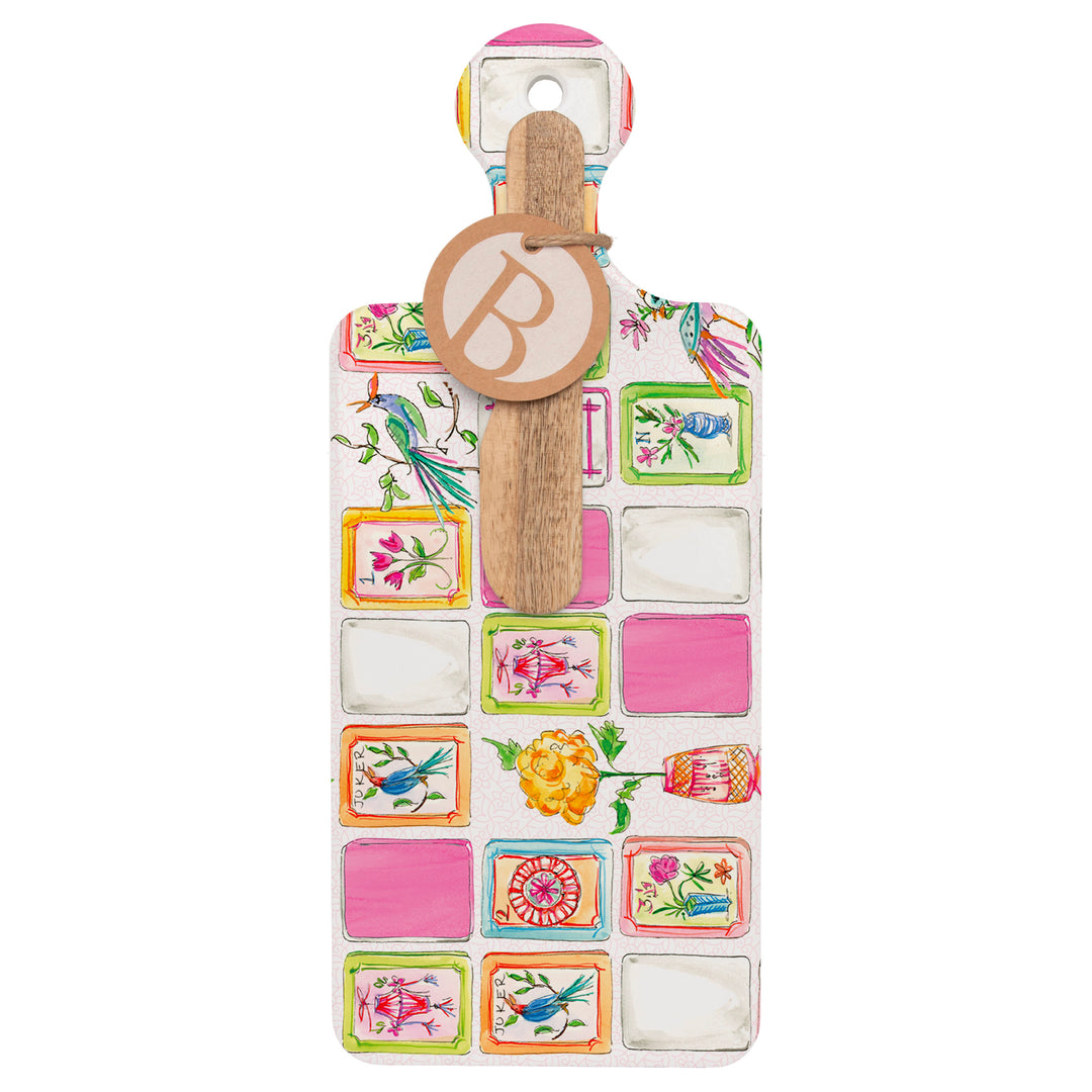 Mahjong Pink Cuterie &amp; Spreader Set